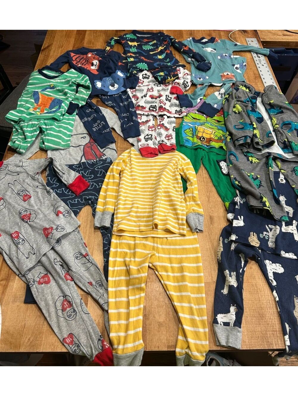 Set of 11 18M Toddler Pajama Sets with Animal and Character Prints
